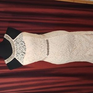 Formal gown pink with rhinestones